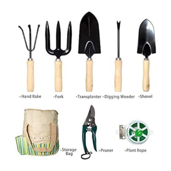 Lyndeluxe Juego de herramientas de jardín 10 piezas kit_2