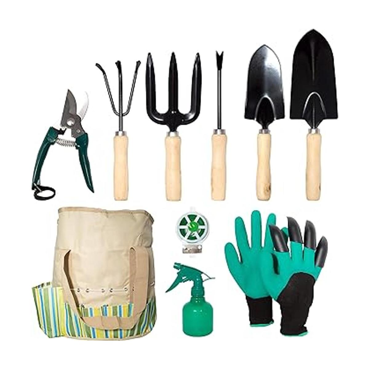 Lyndeluxe Juego de herramientas de jardín 10 piezas kit