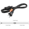 Cable de lámpara con interruptor de botón enchufe de_3