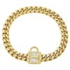 Collar de cadena para perro con cierre de circonita 0.472