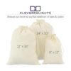 CleverDelights Bolsas de algodón de 12 x 16 pulgadas_3
