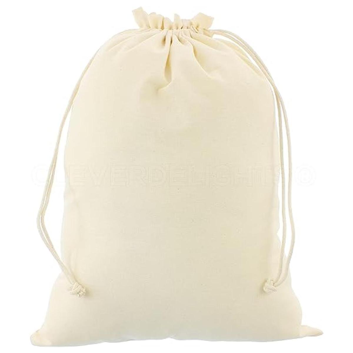 CleverDelights Bolsas de algodón de 12 x 16 pulgadas