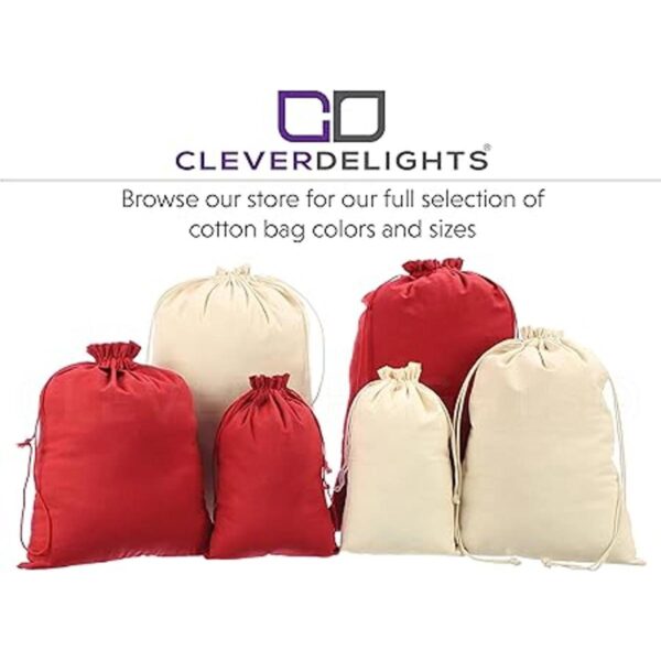 CleverDelights Bolsas de algodón de 12 x 16 pulgadas_4