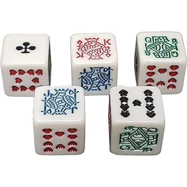 Juego de 0.630 in de dados de póker con esquinas cuadradas_2