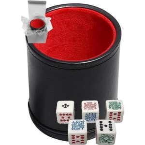 Juego de 0.630 in de dados de póker con esquinas cuadradas_1