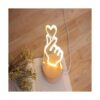 OSALADI Lámpara de escritorio con forma de corazón y luz