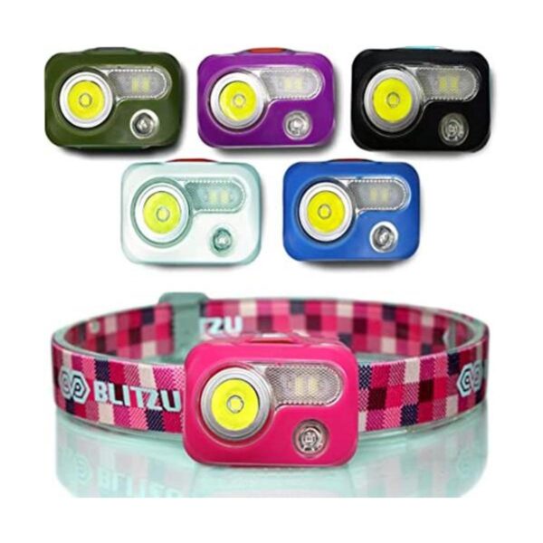 BLITZU Linterna LED de minero para adultos y niños_1