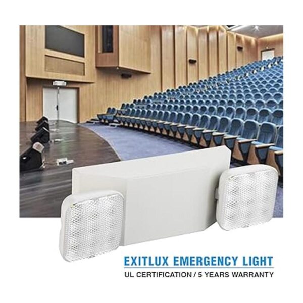 EXITLUX Juego de 6 luces LED de salida de emergencia con_3