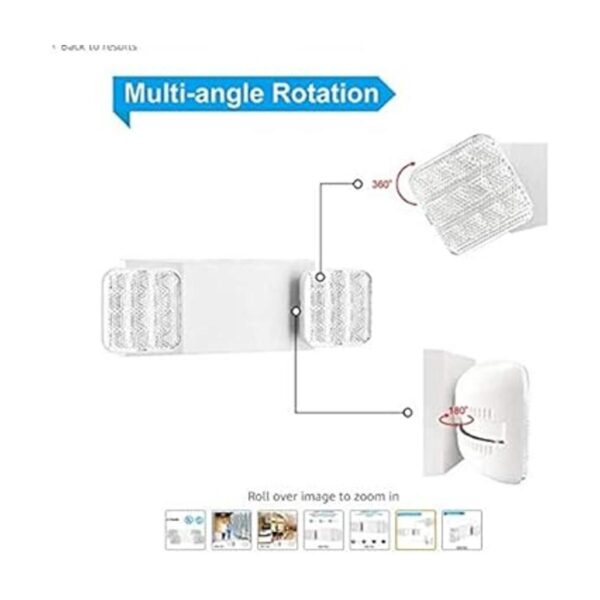 EXITLUX Juego de 6 luces LED de salida de emergencia con_5