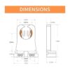 JESLED Enchufe de luz JDG13SOCKET25P 660.00watts