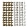 40 juegos de botones magnéticos plateados y bronce para_1