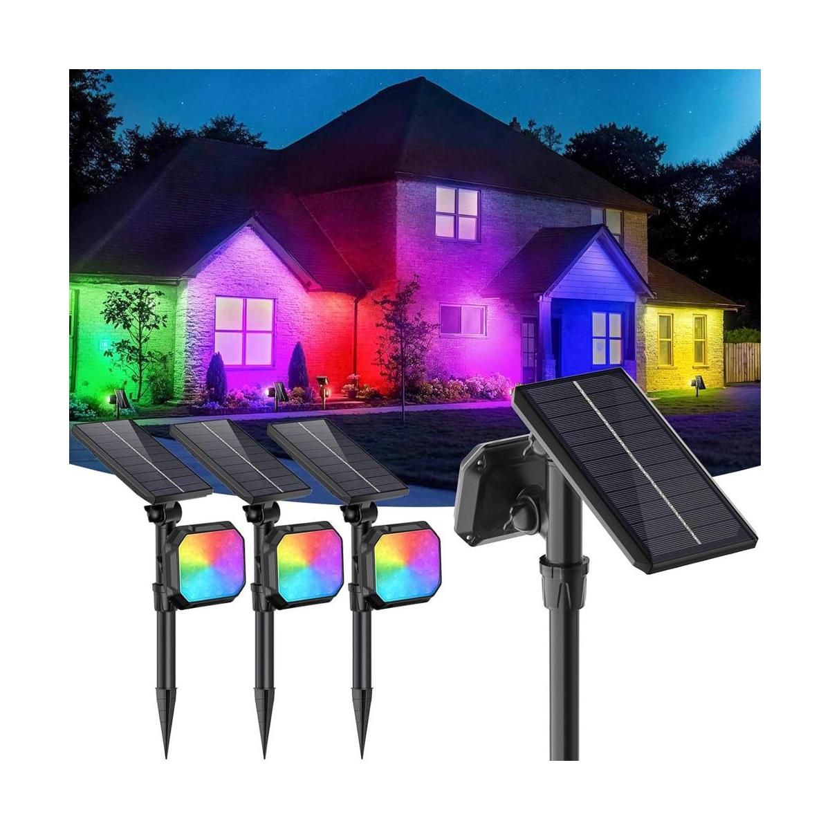 JSOT Luces solares para exteriores luces solares que