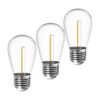 Paquete de 3 bombillas LED S14 de repuesto 2700 K luz_1