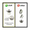 Kit de molduras de drenaje de baño para levantar y girar BN
