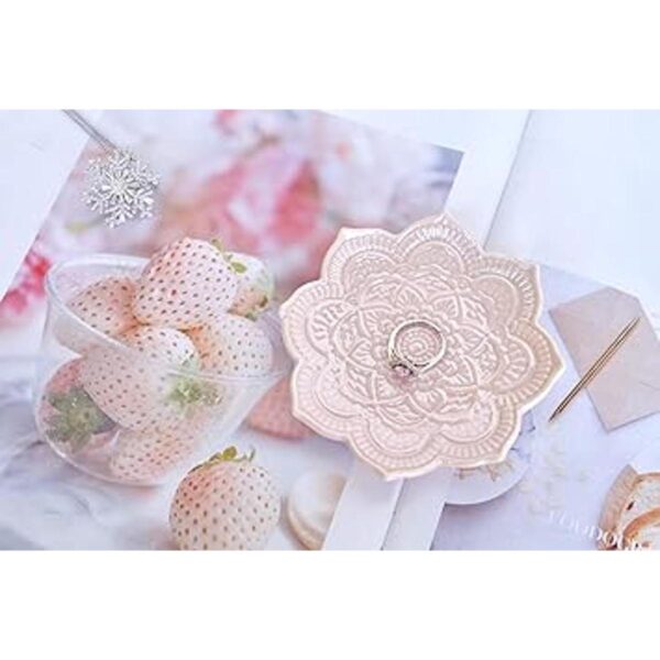 PUDDING CABIN Plato de anillo de mandala rosa regalo de