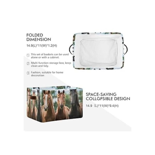 Cesta de almacenamiento plegable para juguetes de STAYTOP_2