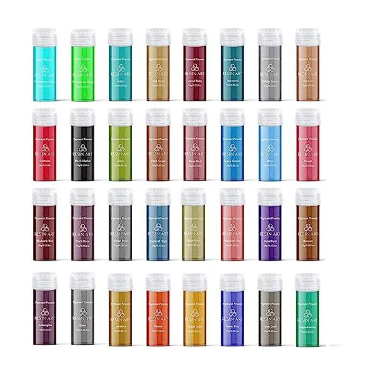 ResinArt Polvo de mica 11.29 oz 32 colores0.35 oz