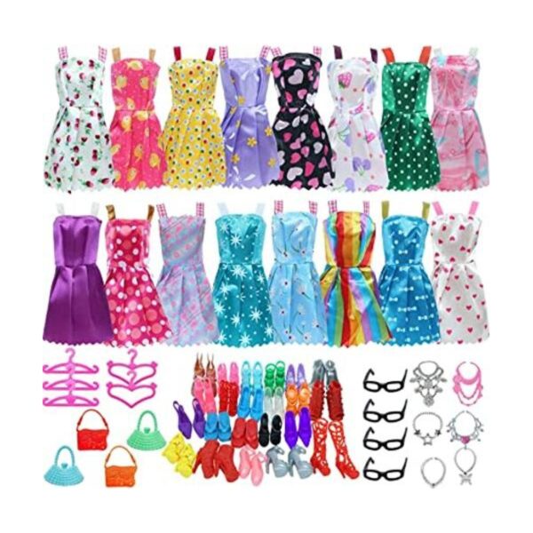 BJDBUS 42 piezas de ropa y accesorios para muñecas_1