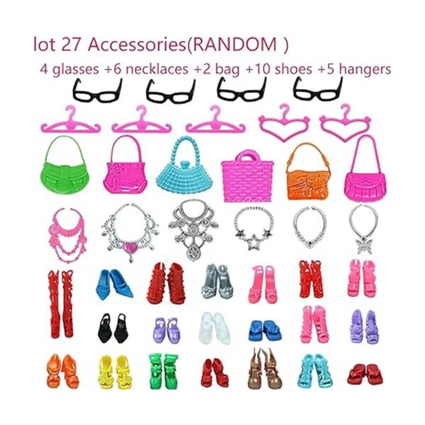 BJDBUS 42 piezas de ropa y accesorios para muñecas_4
