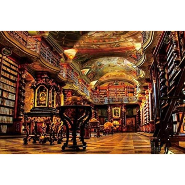 Ingooood Rompecabezas Serie de fantasía Biblioteca_1