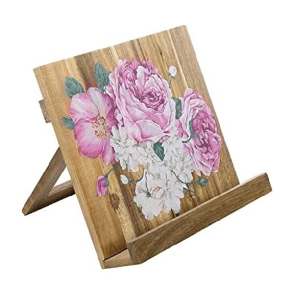 MyGift Soporte de madera de acacia prémium con diseño_1