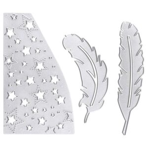Troqueles de corte de plumas de estrellas moldes de