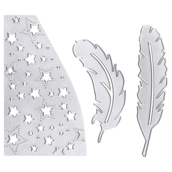 Troqueles de corte de plumas de estrellas moldes de