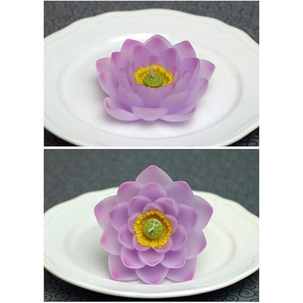 Molde de jabón de silicona en forma de flor de loto 3D