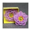 Molde de jabón de silicona en forma de flor de loto 3D