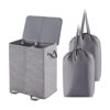 Lifewit Cesta doble de lavandería con tapa y bolsas_1