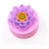 Molde de jabón de silicona en forma de flor de loto 3D