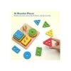 Coogam Juguetes Montessori apilables de madera bloques de_2