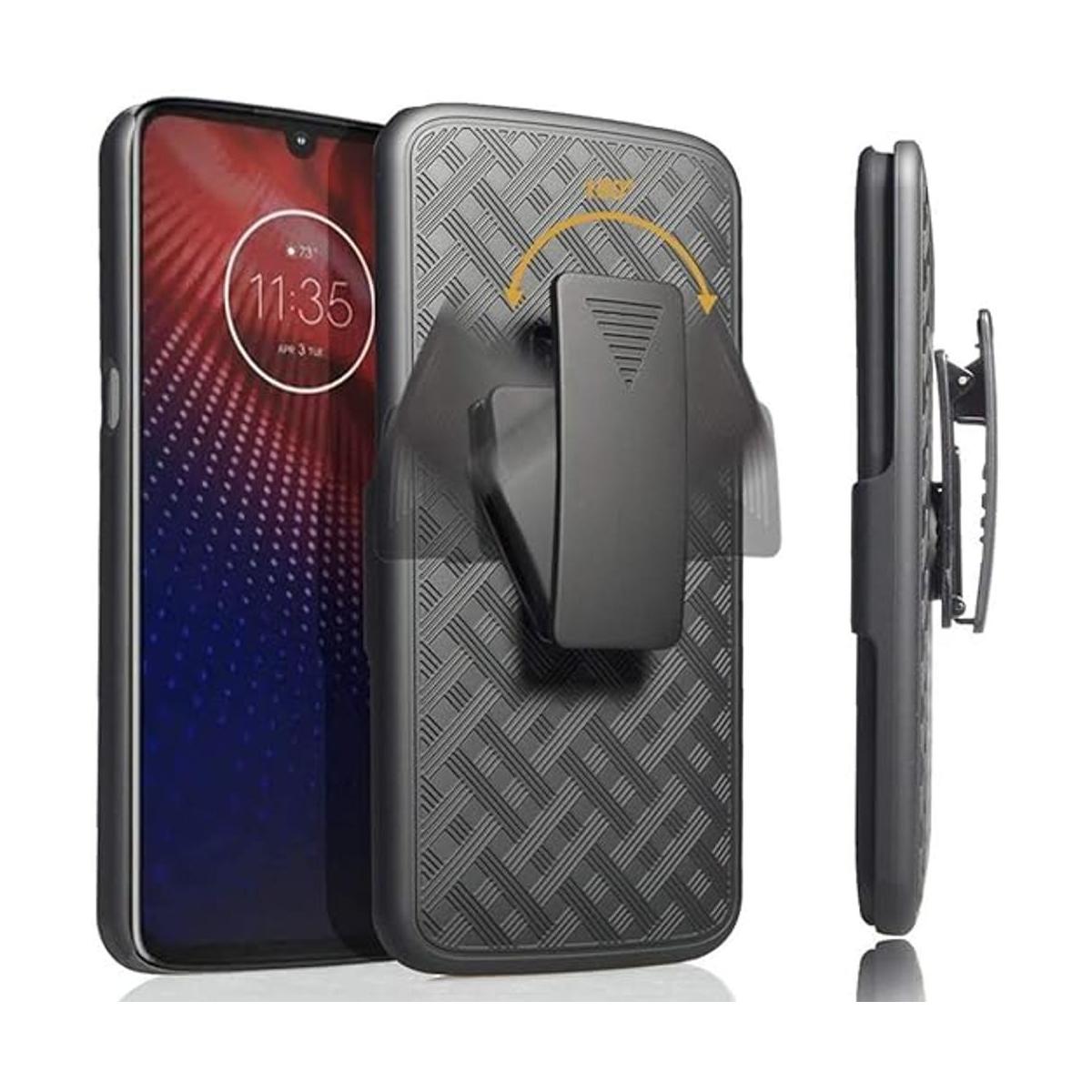 Rome Tech Funda de teléfono para Moto Z4 con funda de clip