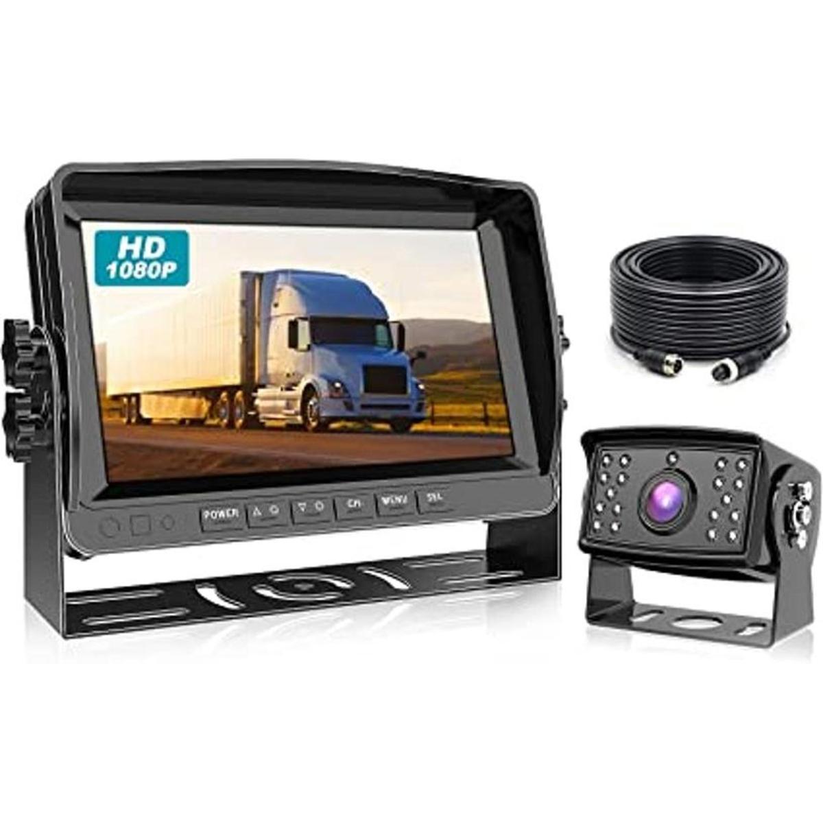 Fookoo Kit de sistema de cámara de respaldo HD monitor de
