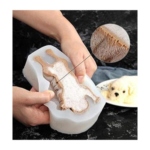 JJMG Molde de silicona 3D Shar Pei perro y oso polar_6