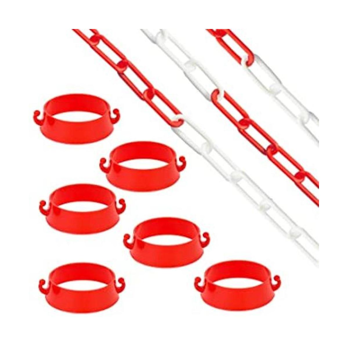 Battife 32 pies cadena de plástico y 6 kits de conectores