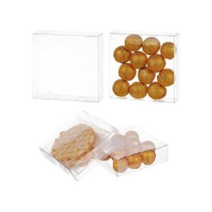 BENECREAT 30 cajas transparentes de regalo de boda de 4 x_1