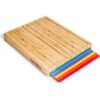 Juego de tablas de cortar de madera de bambú fácil de_1