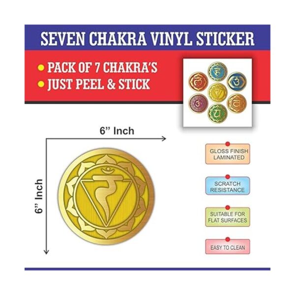 Pegatinas de pared Seven Chakra Set de 7 pegatinas de