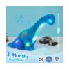 Houwsbaby Dinosaurio musical LED de 10 pulgadas con diseño_2