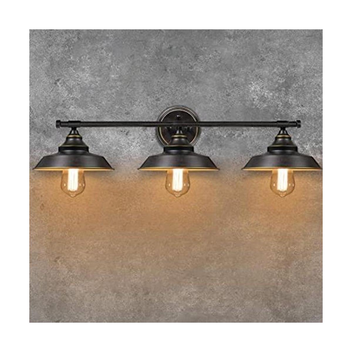 Lámpara de pared para el baño estilo rústico industrial