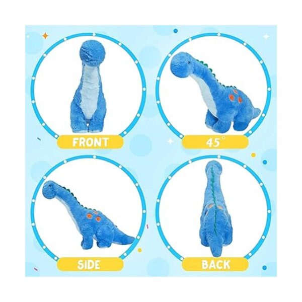 Houwsbaby Dinosaurio musical LED de 10 pulgadas con diseño_6