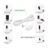 OLAIKE Cable de carga de 26.2 ft26 pies con adaptador de_2