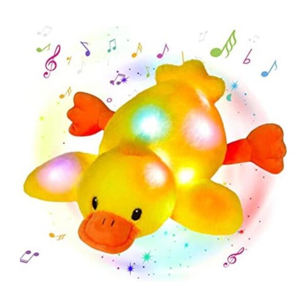 Glow Guards Peluche de pato amarillo con luz musical de 12_1
