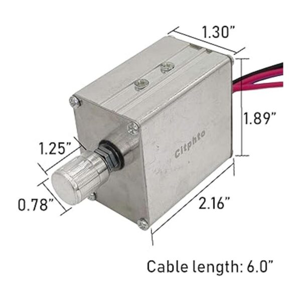 Citphto Controlador de velocidad del motor de corriente