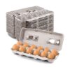 MT Products Cajas de huevos de pulpa natural en blanco con_1