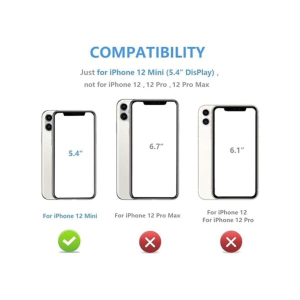 ONETOP Compatible con iPhone 12 Mini Funda tipo billetera_2