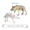 EOIVSH Juego de 8 juguetes de lobo de animales salvajes_2