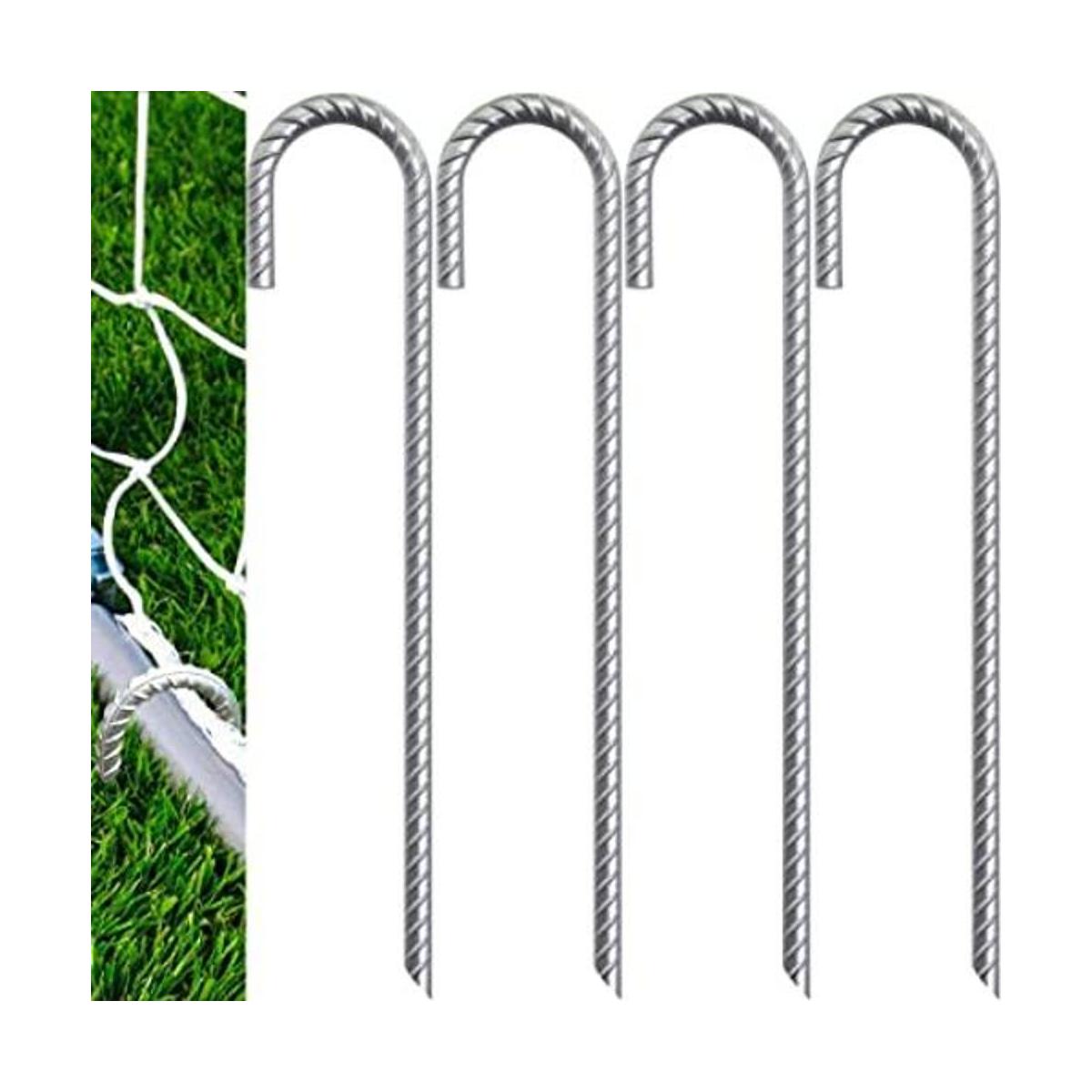 Eurmax USA 12 inch Galvanized Rebar Stakes Heavy Duty J