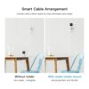 Koroao Paquete de 2 soportes de pared con salida de CA_4